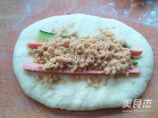 Pork Floss and Ham Sandwich Bread recipe