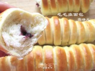 Caterpillar Bread with Mulberry Sauce recipe