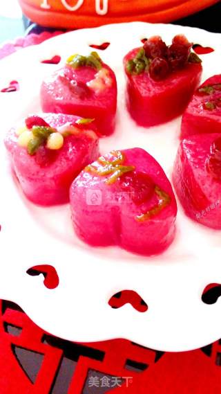 Heart-to-heart Glutinous Rice Balls [romantic Valentine's Day Theme Glutinous Rice Balls] recipe