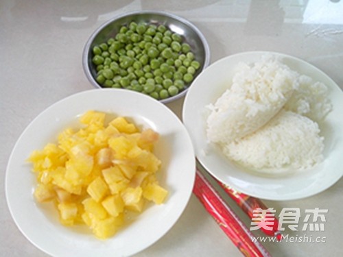 Fried Rice with Ham and Pineapple recipe