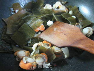 Fried Kelp with Scallop Meat recipe