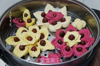 Flower Steamed Cake recipe