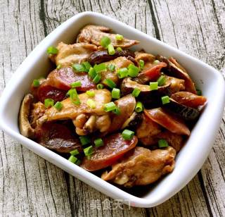 Steamed Chicken with Xiangru Sausage recipe