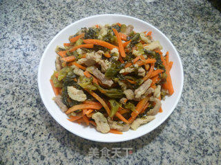 Stir-fried Pork Belly with Sauerkraut and Carrot recipe