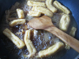 Braised Bamboo Shoots with Medium Fin Oil and Bean Strip recipe