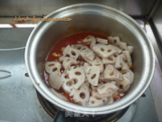 Tomato Sauce Lotus Root recipe