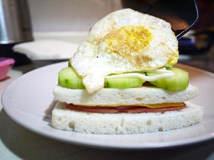 Ham Cheese Egg Sandwich recipe