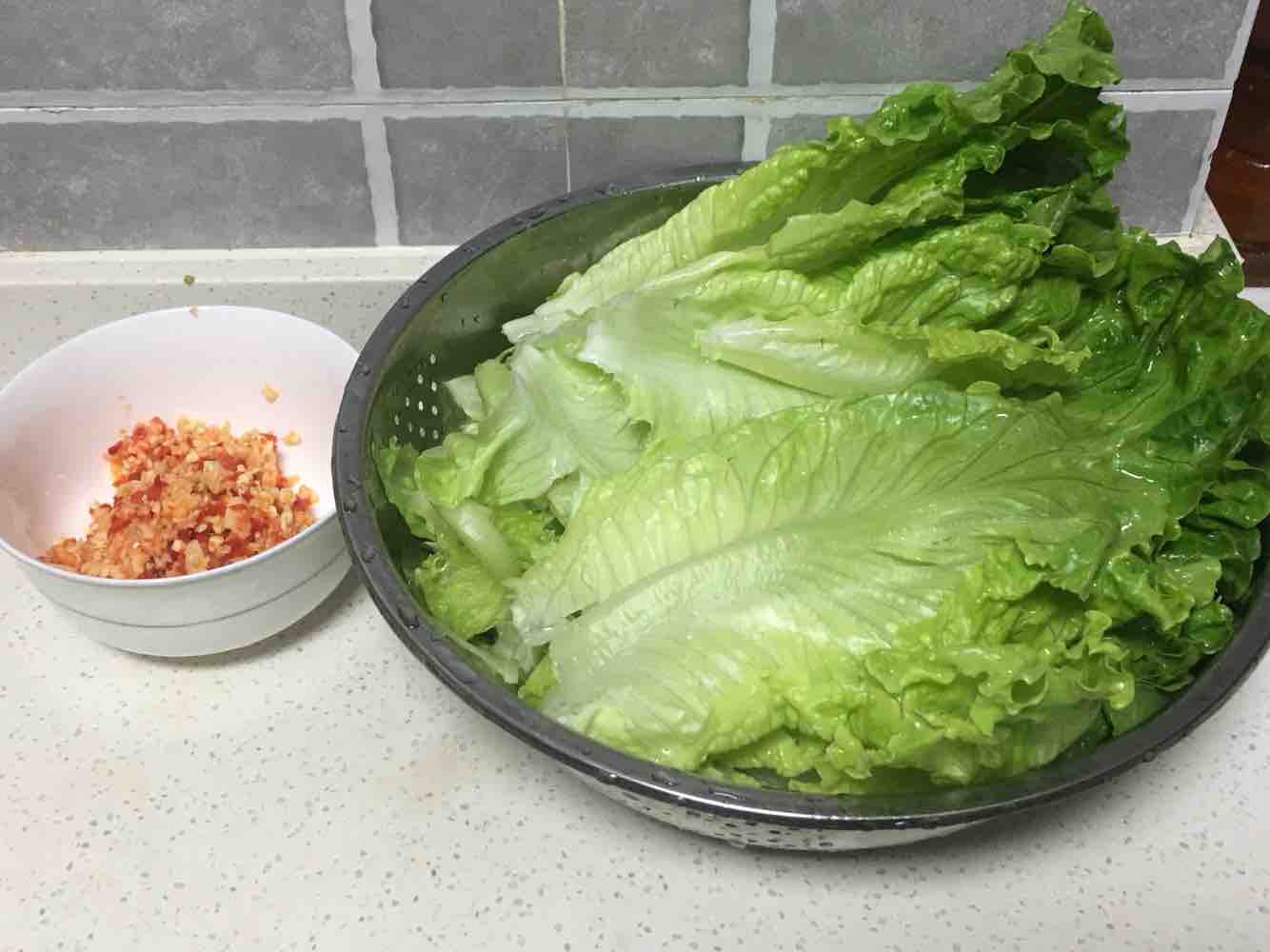 Lettuce in Oyster Sauce recipe