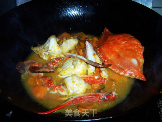 Delicacy for Mid-autumn Festival-portun Crab Stewed Pumpkin recipe