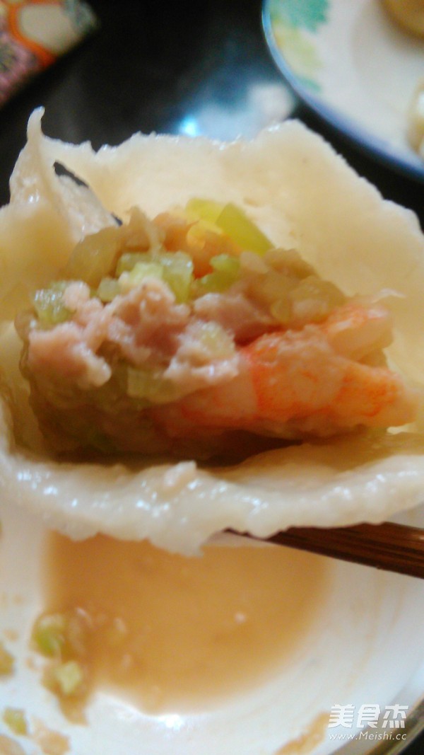 Steamed Dumplings with Shrimp and Jade recipe