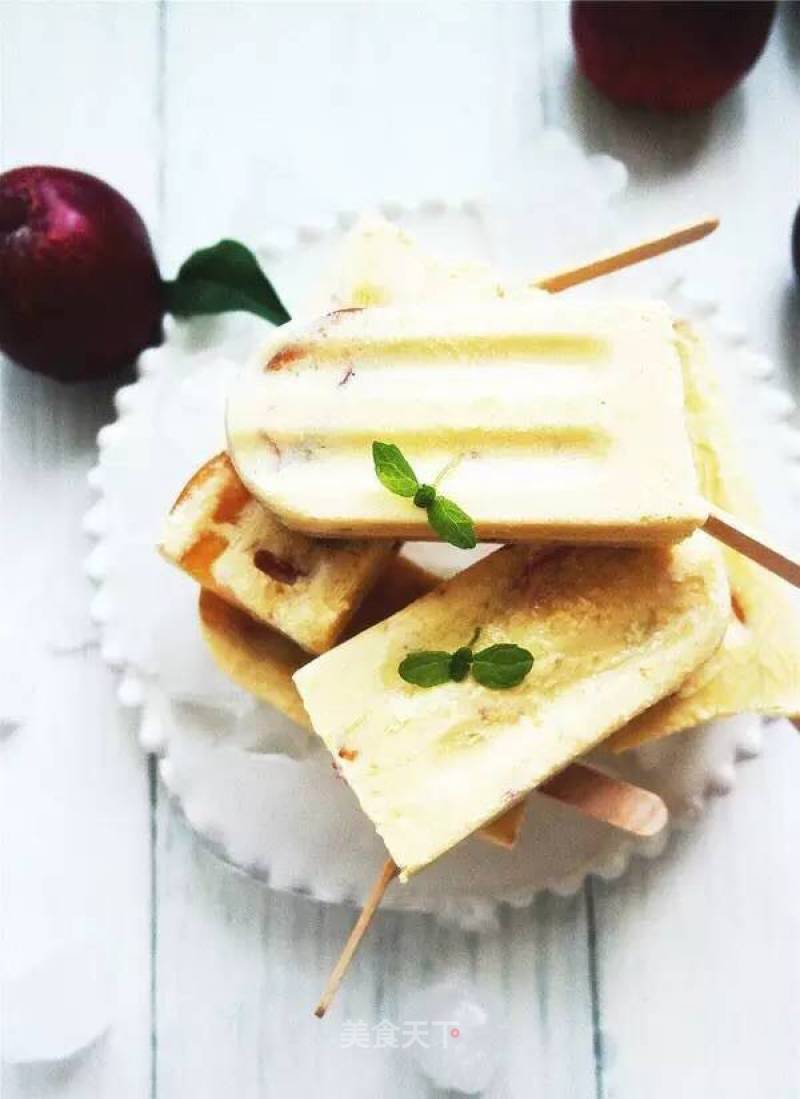 Creamy Yellow Peach Popsicle recipe