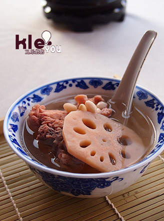 Lotus Root and Peanut Keel in Pot recipe