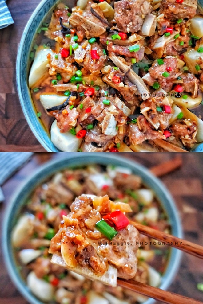 Home Cooking ㊙️‼ ️ Steamed Taro with Pork Ribs in Black Bean Sauce recipe