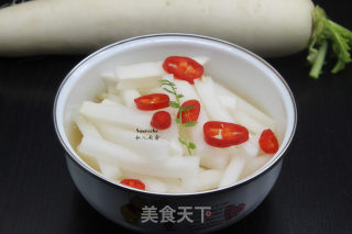 Sweet and Sour Radish Sticks recipe