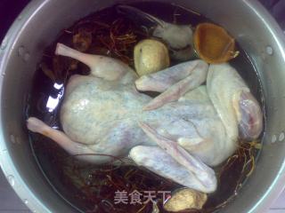 Chicken Bones, Tangerine Peel and Teal Soup recipe