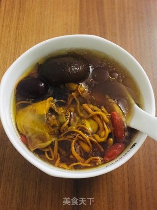 Chicken Soup with Cordyceps Flower and Shiitake Mushroom recipe