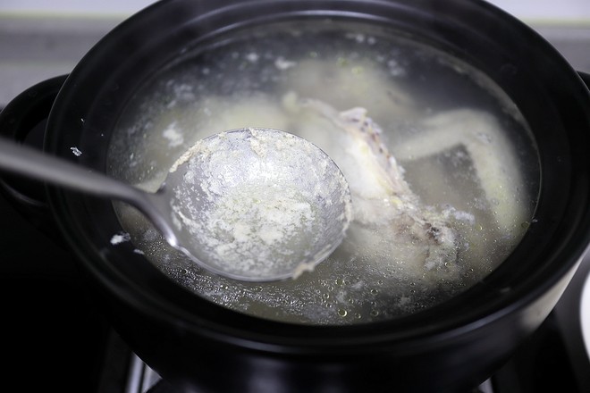 Tofu Noodle Soup with Green Vegetables and Chicken recipe