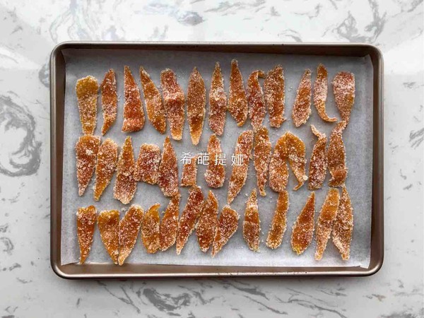 Candied Orange Strips recipe