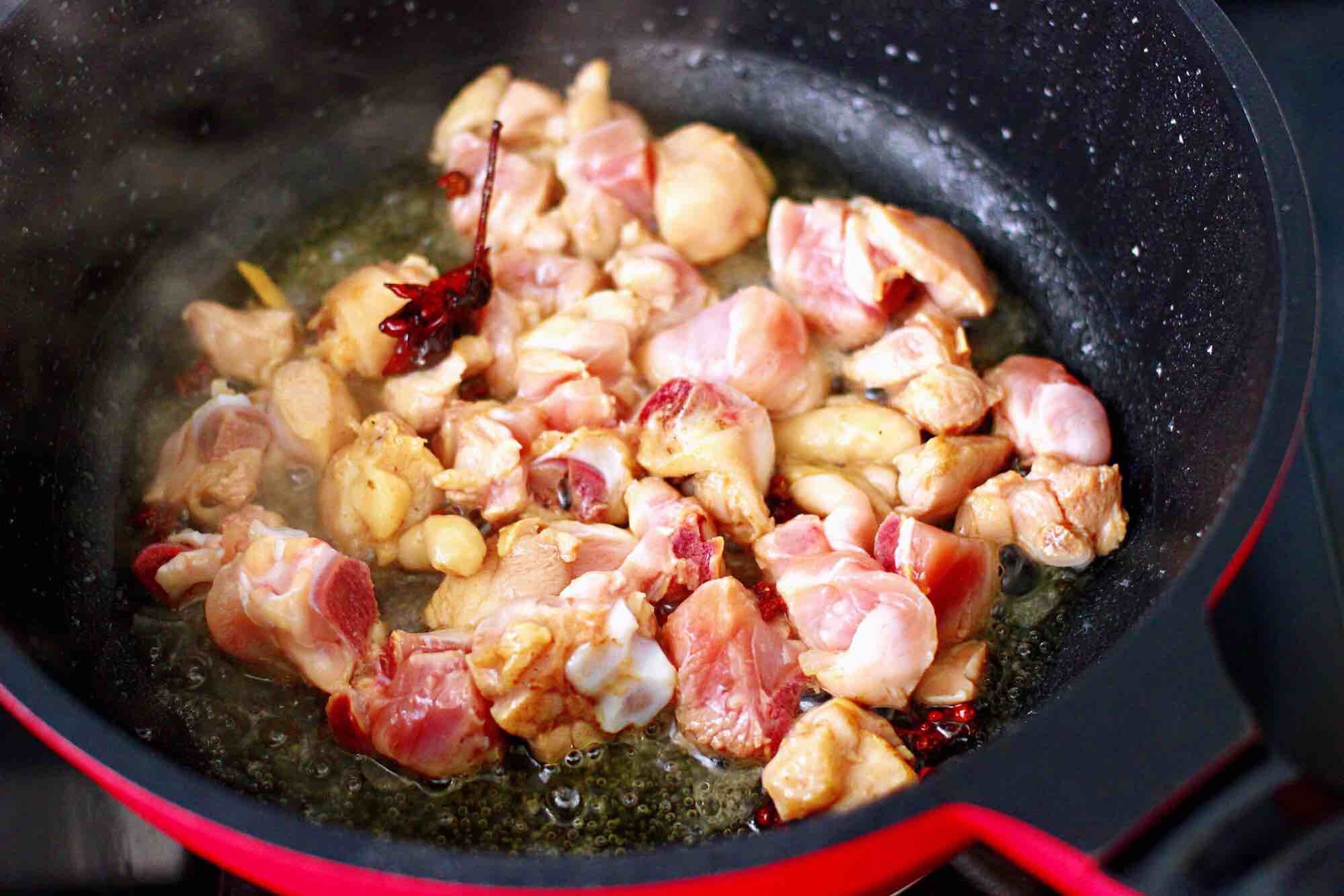 Roasted Chicken Thigh with Baby Mushroom recipe