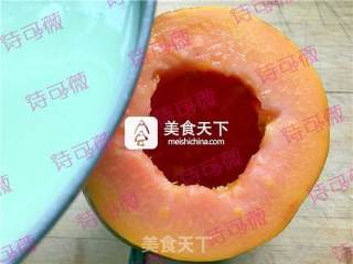 #aca烤明星大赛# Apple-flavored Papaya Milk recipe