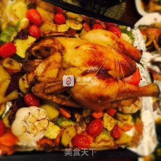 Colorful Roast Chicken recipe