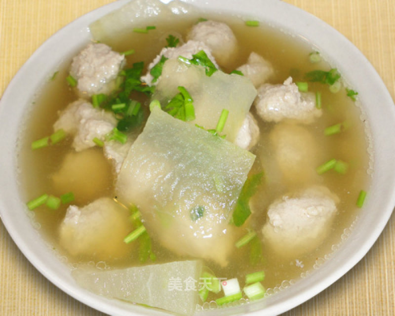 Winter Melon Meatball Soup recipe