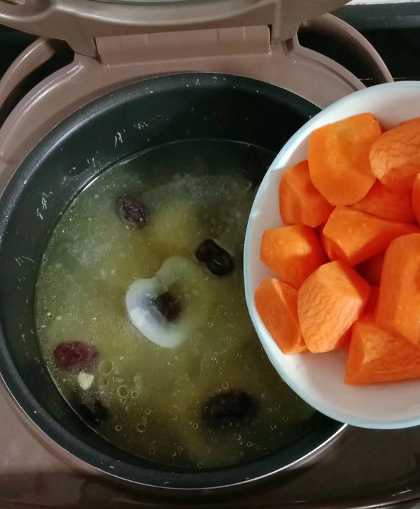 Sea Coconut and Carrot Chicken Soup recipe