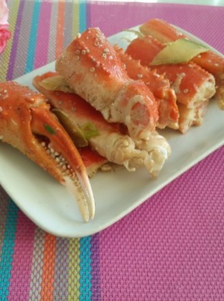 Stir-fried Crab with Green Onion and Ginger recipe