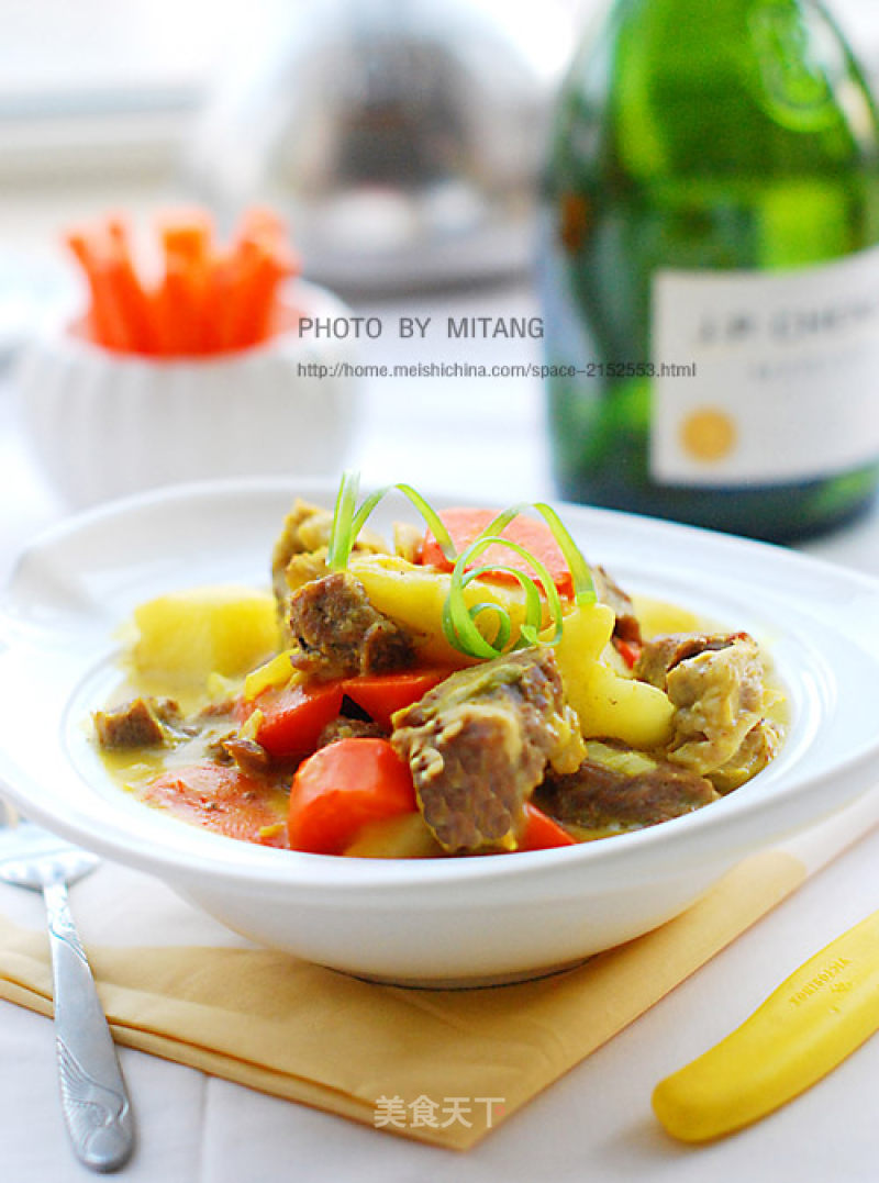 Curry Beef Brisket in Bisque Soup recipe