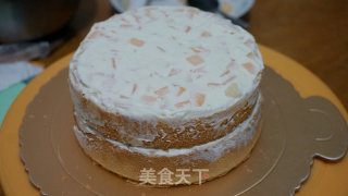 Gradient Cream Decorated Cake recipe