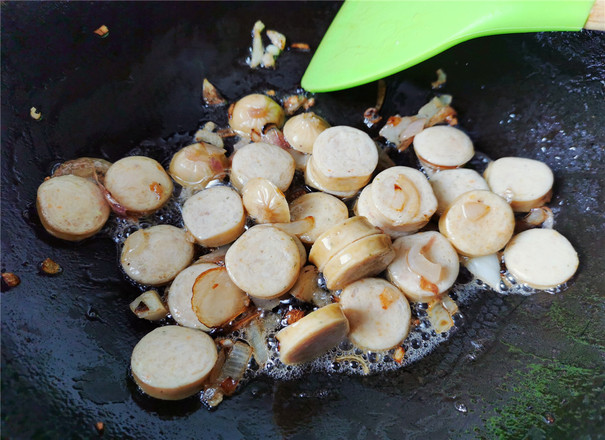 Noodles with Intestines and Mushrooms recipe