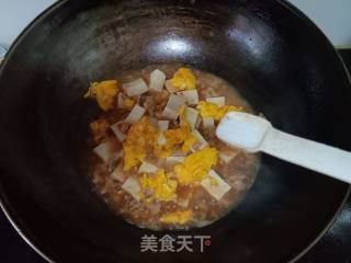 Boiled Tofu with Minced Meat and Egg recipe