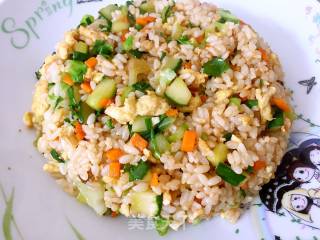 Scallion Fried Rice with Egg recipe