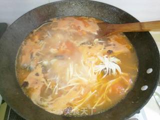 Enoki Mushroom and Beef Bone Soup recipe