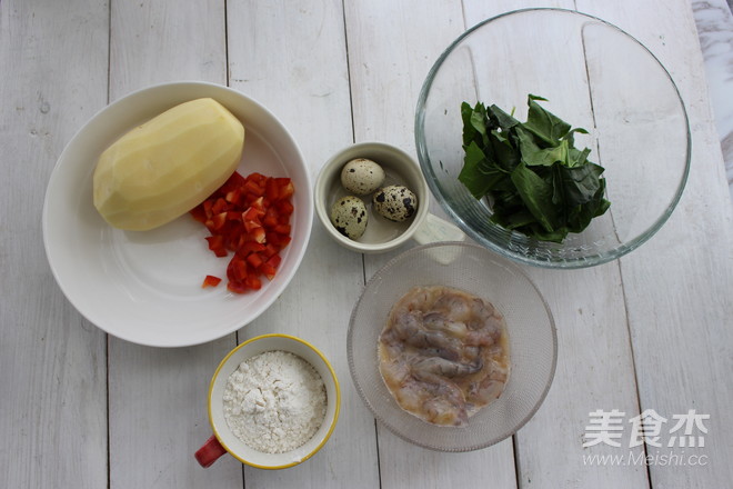 Shrimp and Potato Shredded Pie recipe