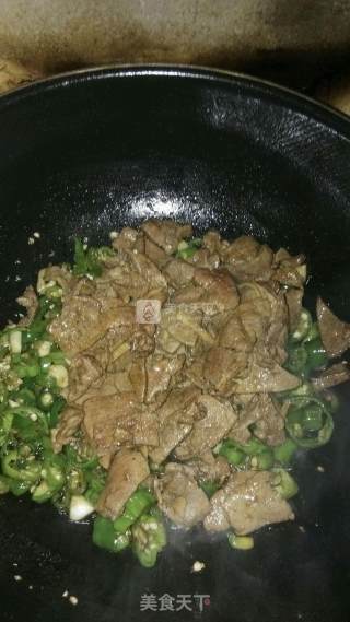 Spicy Fried Pork Liver recipe