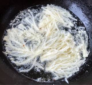 Fried Enoki Mushroom recipe