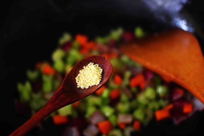 Fried Rice with Shrimp, Celery and Egg recipe