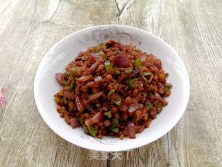 Stir-fried Minced Pork with Green Pepper and Onion recipe