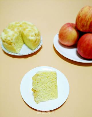 #the 4th Baking Contest and is Love to Eat Festival# Oil-free and Water-free Apple Steamed Cake recipe