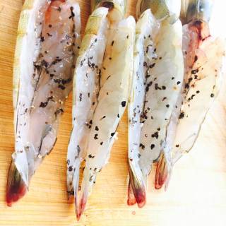 Baked Shrimp with Egg Yolk Cheese recipe