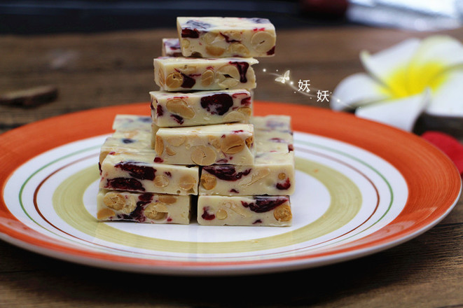 Cranberry Peanut Nougat recipe