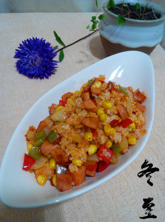 Fried Rice with Korean Spicy Sauce recipe