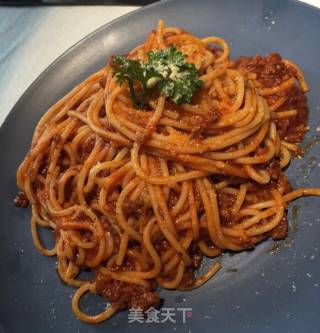 Noodles with Meat Sauce recipe