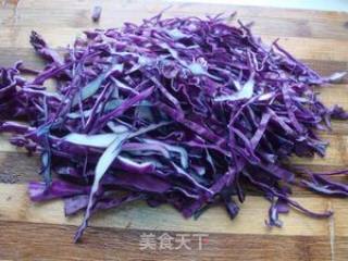 Purple Cabbage Mixed with Potato Shreds recipe