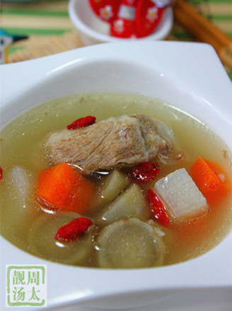 Burdock and Yam Pork Ribs Soup recipe