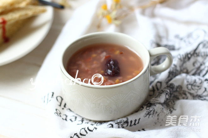 Red Japonica Rice Congee recipe