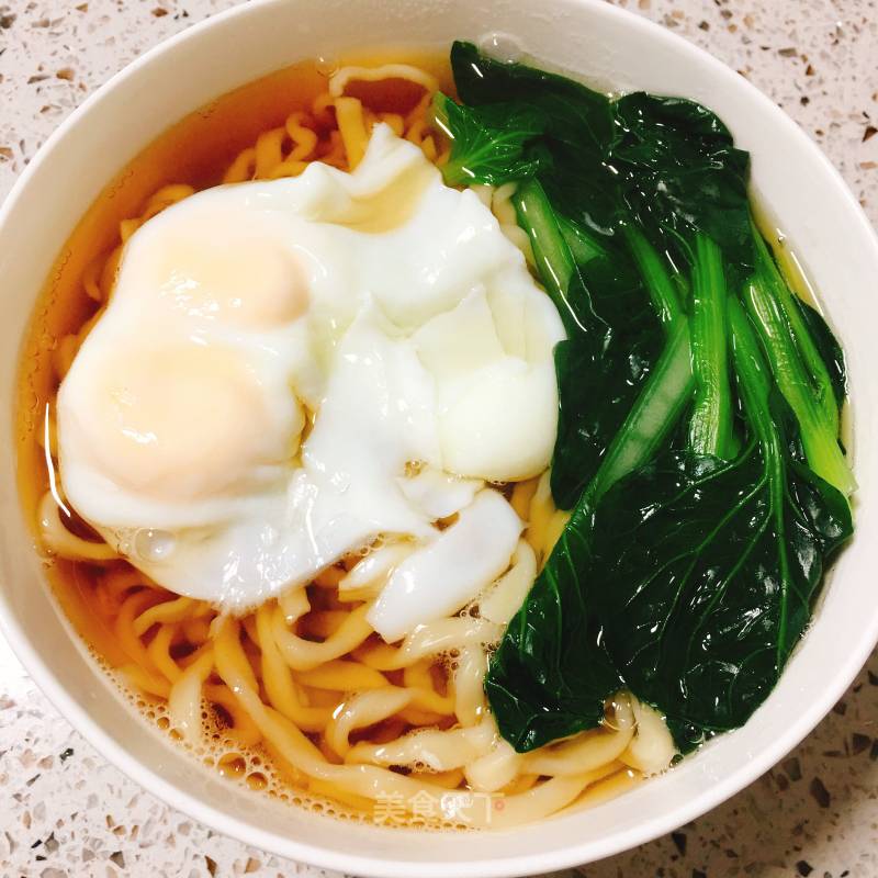 Green Vegetable Egg Noodle Soup recipe