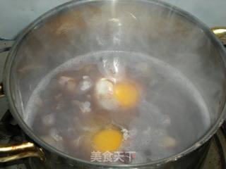 Poached Egg with Red Bean and Longan recipe