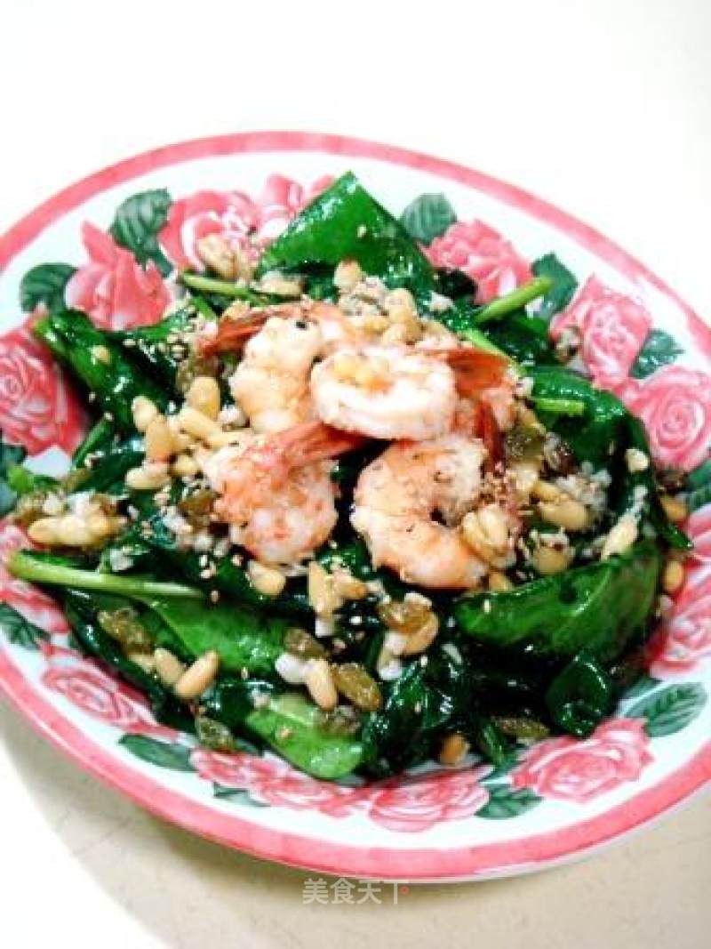 One of The Spinach Making Series "shrimp and Spinach Salad" recipe